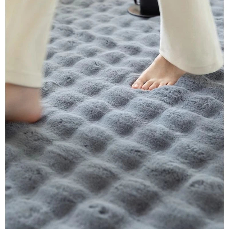 New Bedroom Bedside Carpet Thickened Plush Tatami Floor Mat Drifting Window Mat Living Room Dormitory Winter Rugs Decorating