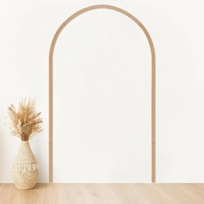 Wood Wall Arch Decor Eco-friendly Unfinished DIY Scalloped Wooden Frame Trim for Living Room Wall Accent Decor