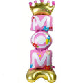 Mother Day Balloon Mom Standing Aluminum Balloon Happy Mother Day Foil Balloons Pink Great Mom Day Birthday Party Decoration