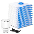 3/6/9-pc New Vacuum Storage Bags W/ Electric Pump. Space-Saving Bags Compress Quilts/Blankets, Seal Clothes. 80% Space-Saving Va