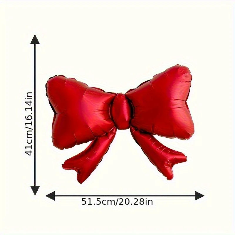 8pcs Red Bow Balloon Set Wedding Birthday Bachelorette Party Decoration Valentine's Day Supplies Festival Photography Props