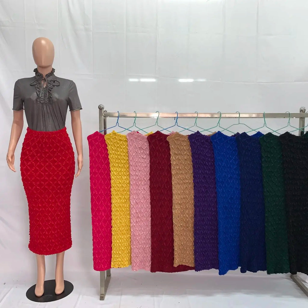 2026 181029# Long Skirts For Women Fit Slim High Waist Skirt Plus Size Skirt