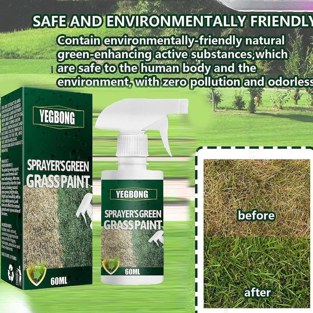 60ml Green Lawn Spray Lawn Color Tool Efficient High Reliability Lawn Care Grass Paint Lawn Dye for Garden
