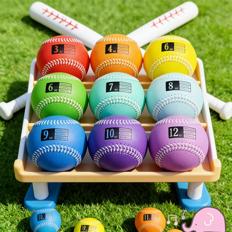 Professional Weighted Baseballs 3oz-12oz 9 Inch Arm Strength Training Balls for Baseball Softball Pitching Practice Equipment