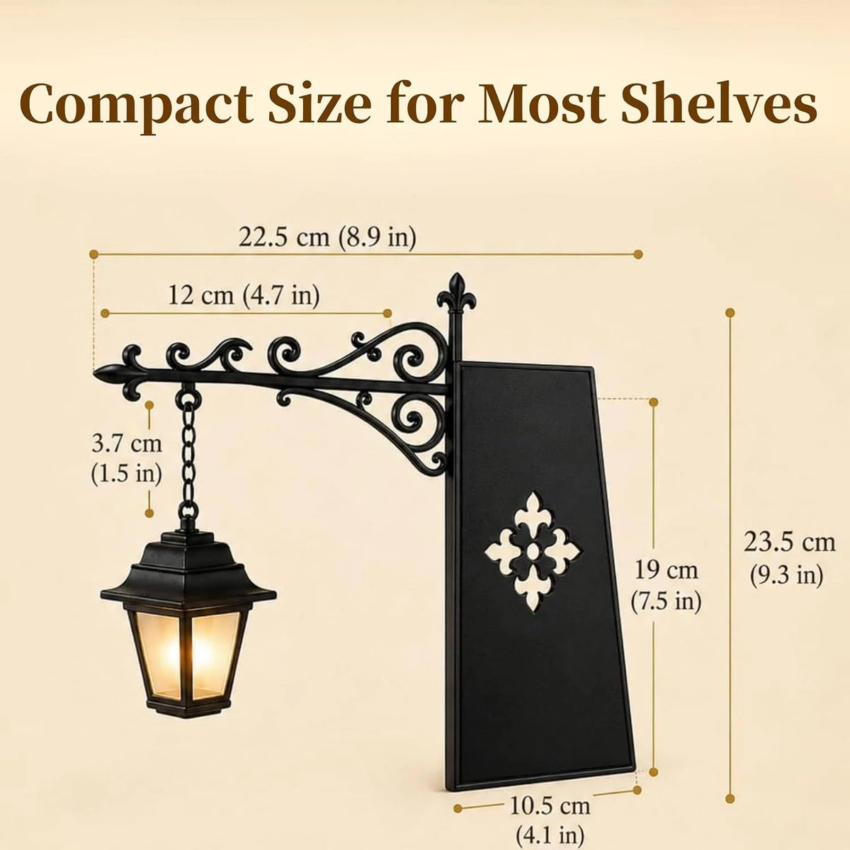 Bookshelf Lamp Library Lantern Light Library Lantern Bookshelf Light Vintage Reading Nook Led Night Lamp Decorative for Home