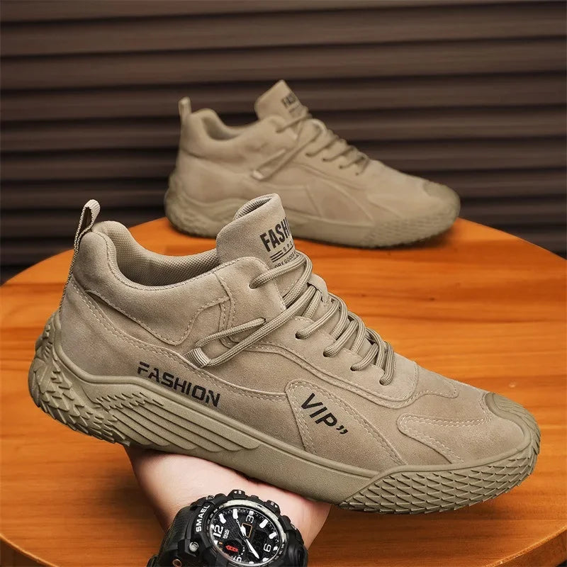 Casual Sneakers 2025 Summer New Fashion Increase Anti-slip Low-top Casual Sports Shoes Labor Protection Shoes Work Shoes