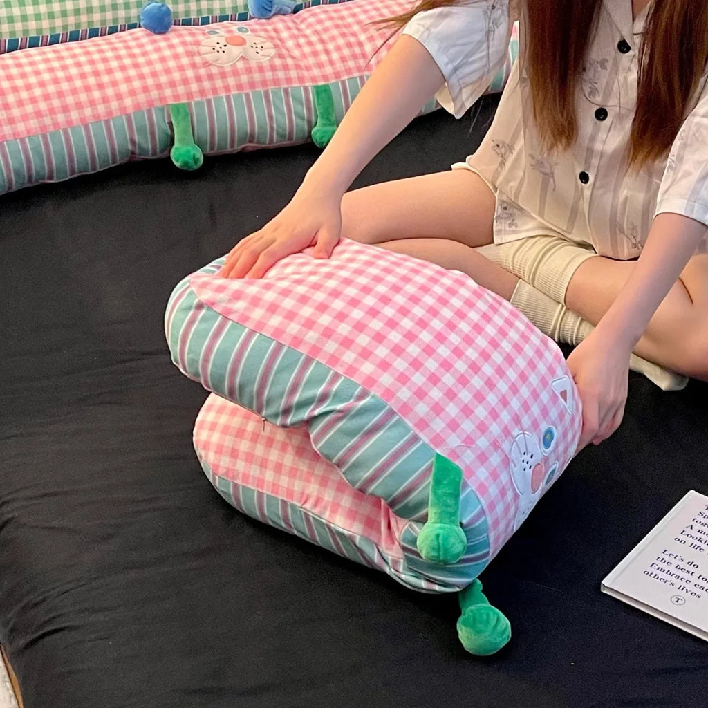 Cute Bedroom Sleep Bar Disassembly Laundry Bed Bed Side Leg Pillow Side Sleeping Pad Boys Pillow Girls Dopamine Cushion