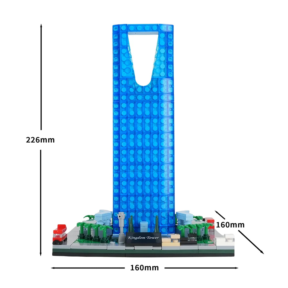 New Kids Blocks Toys Saudi Kingdom Building Creative Desktop Decoration Puzzle Building Blocks Children Creative Design Gift