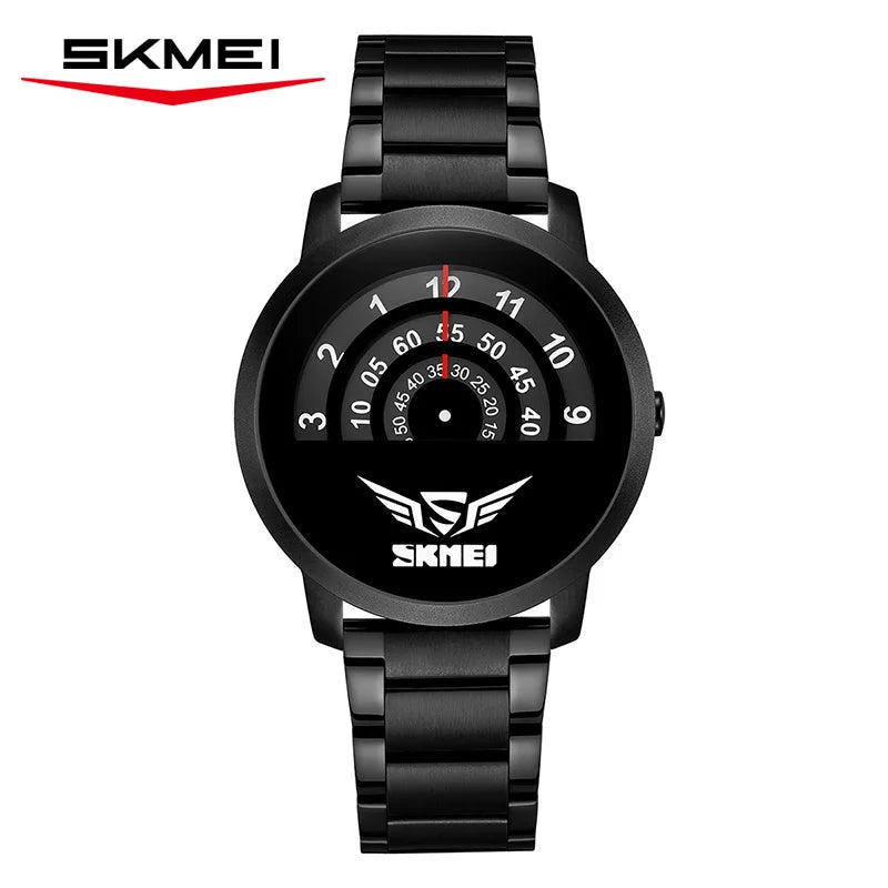 SKMEI 2677 Luxury Brand Fashion Wristwatches Male Clock Relogio Masculino Men's Quartz Watch Waterproof Steel /Leather Watches