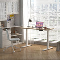 Ergonomic up and Down Desk Adjustable Height Standing Workstation for Home Office Customizable Design Perfect