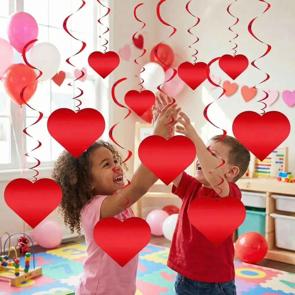 Romantic Valentine's Day Love Pulling Decorations DIY Love Flower Hanging Curtain Party Supplies Wedding
