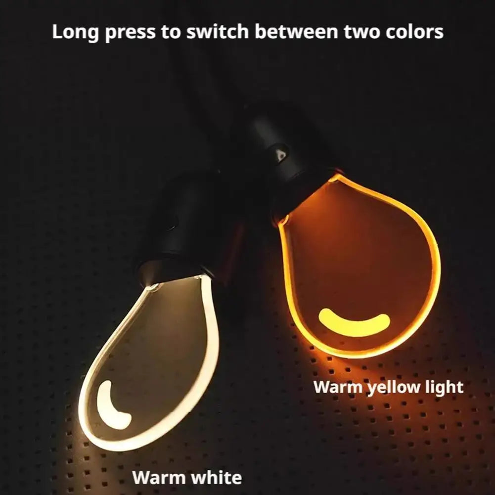 Éclairage d’ambiance pour ampoule LED décorative suspendue pour voiture, avec ampoules LED décoratives blanc chaud et jaune chaud dans un design classique en forme de goutte, alimenté par des piles bouton CR2032.