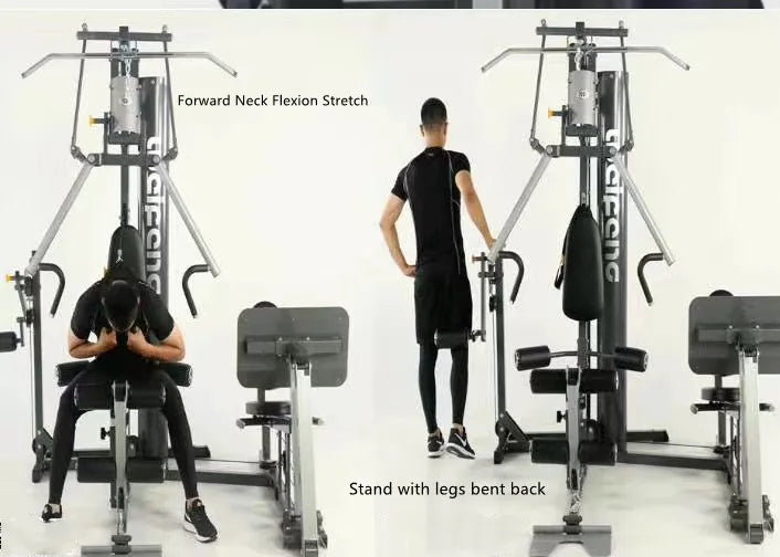 3 People Station Gym Fitness Equipment Multi-functional Combination Set Sports Strength Equipment Comprehensive Trainer Gym