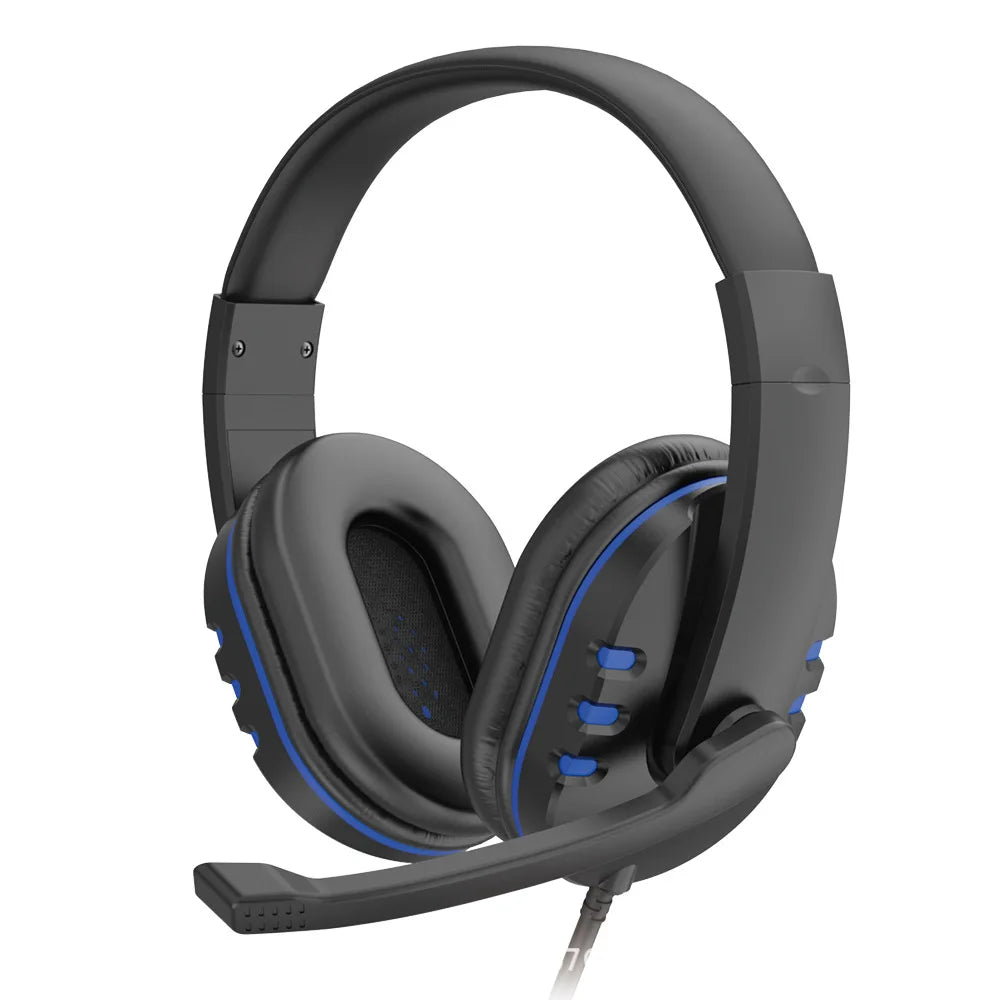 Headphones 3.5mm Wired Gaming Headset Earphones Music For PS4 Play Station 4 Game PC Chat Computer With Microphone