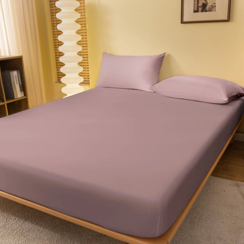 1 piece of solid color matte bed sheet, solid color bed cover for bedroom, bedding (excluding pillowcases)