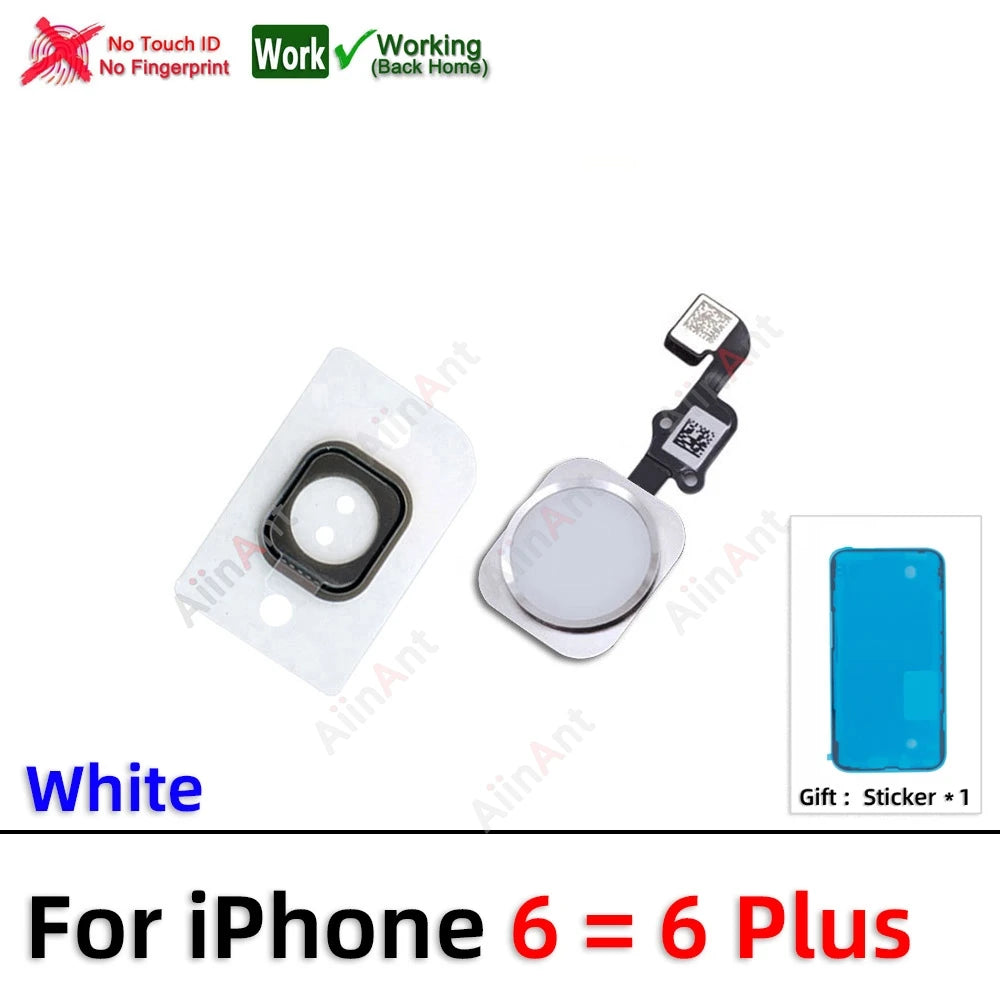 Waterproof Sticker + Flex For iPhone 7 8 6 6s Plus SE 2020 2022 2 3 Return Back Home Button Flex Cable Phone Parts