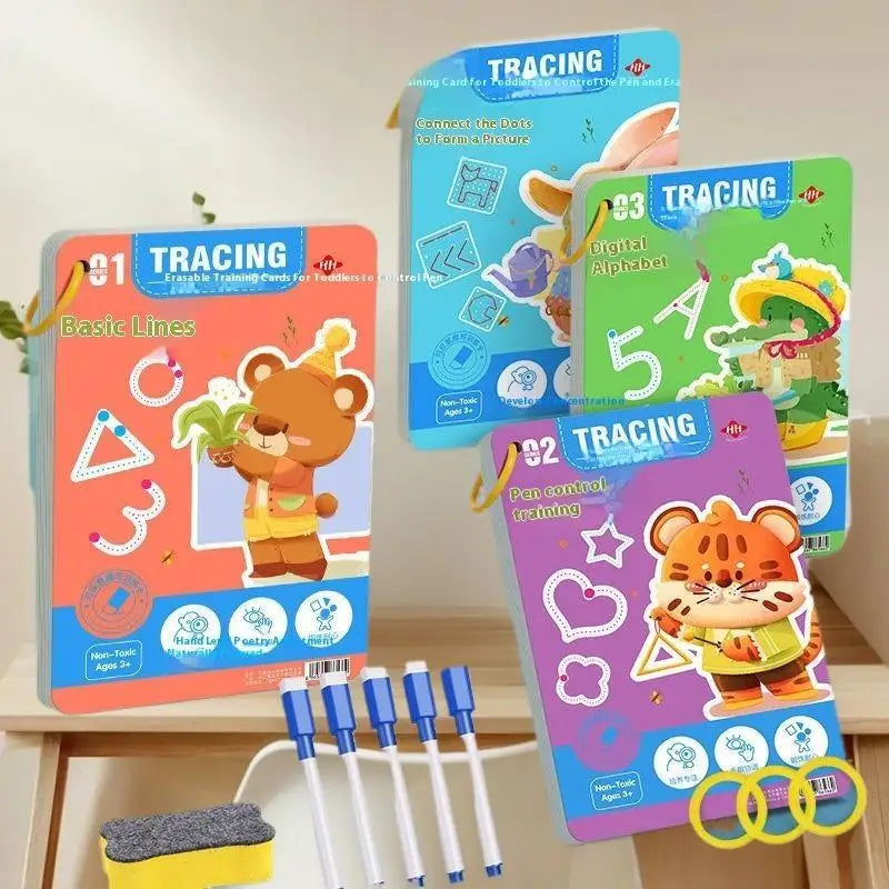 32-Page Nursery Workbook; Perfect for Enhancing Baby Pen Control, Drawing, and Tracing Skills