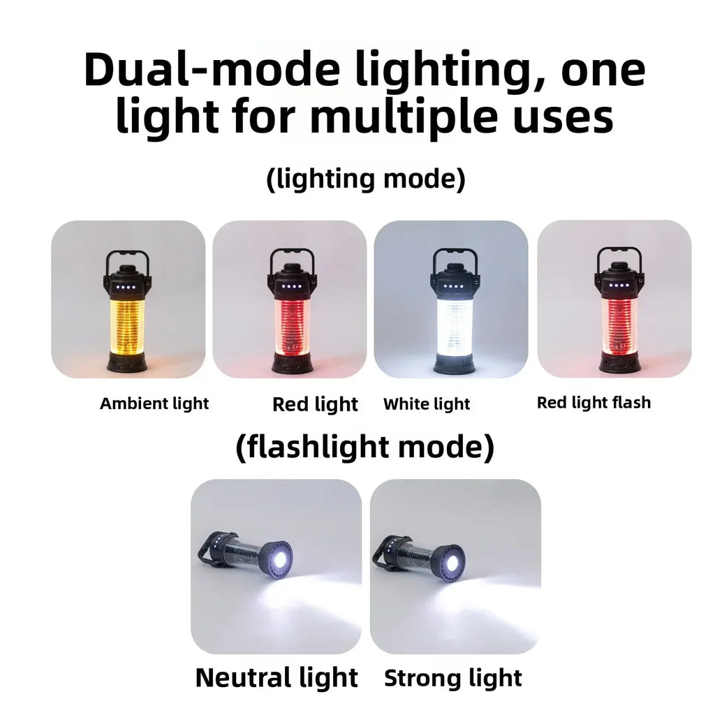 MOUNTAINHIKER Atmosphere Light 1500mAh Retro Lantern Outdoor Camping Waterproof Tent Decorative Lighthouse Ideal for Camping