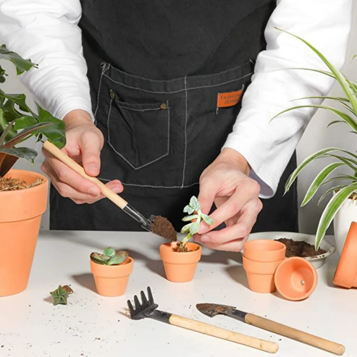 16 Pcs 1.8'' Terra Cotta Pots Pottery Planter Cactus Flower Pots Succulent Pot with Drainage Hole- Great for Plants,Crafts