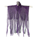 Halloween Hanging Skeleton Ghost Decoration Tattered Gauze Reaper Ornament Haunted House Yard Party Indoor Outdoor Scary Decor