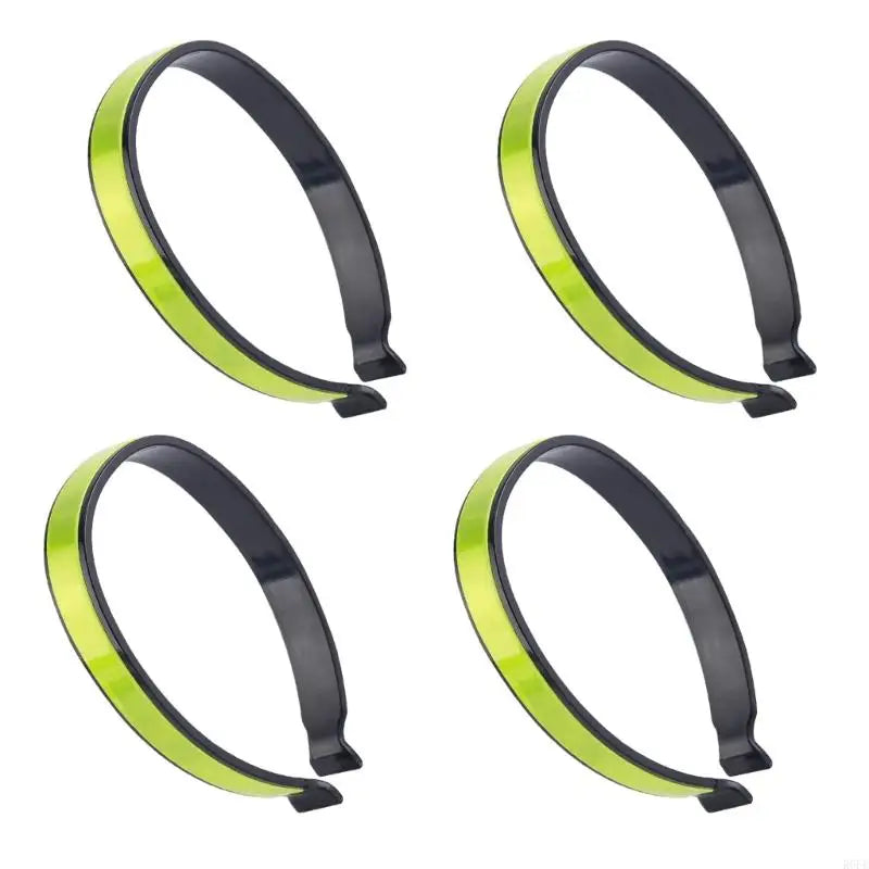 652F 4Pcs Cycling Pant Holder Biking Accessories for Safe Ride, Cycling Trouser Clip, Reflective Band for Bicycles Safety