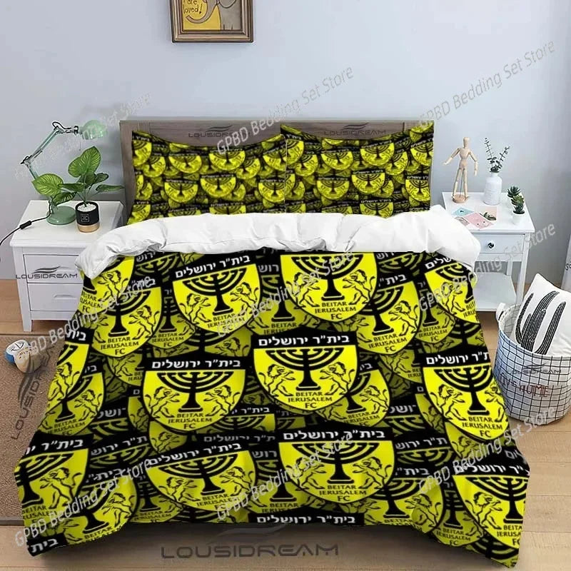Beitar Jerusalem Fc Bedding Set For Bedroom Soft Modern Bedspreads Comefortable Kids Duvet Cover Quilt Cover And Pillowcase