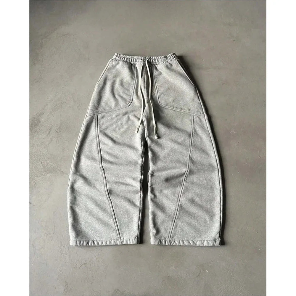 2025 New Hiphop Trousers Men Cargo Sweatpants Joggers Baggy Wide Leg Casual Pants for Men High Street Fashion Streetwear
