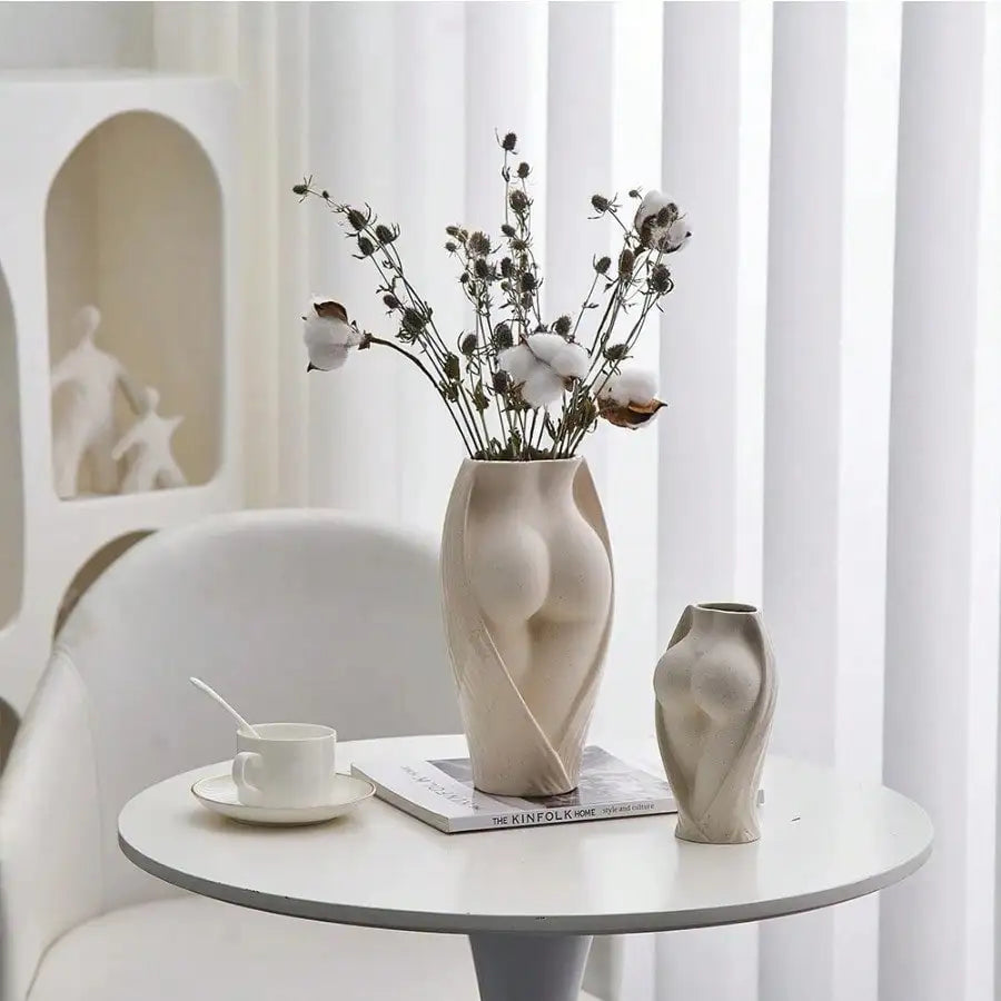 Home Vases Modern Living Room Tabletop Decoration Irregular Ceramic Vases Dry Flower Pots Flower Arrangement Plant Flower Pots