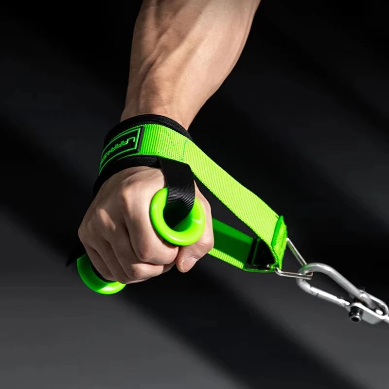 Ergonomic Gym Handle Adjustable Shoulder Grip Cable Fly Attachment Lateral Raise Strap Home Core Workout Equipment Fitness Gym