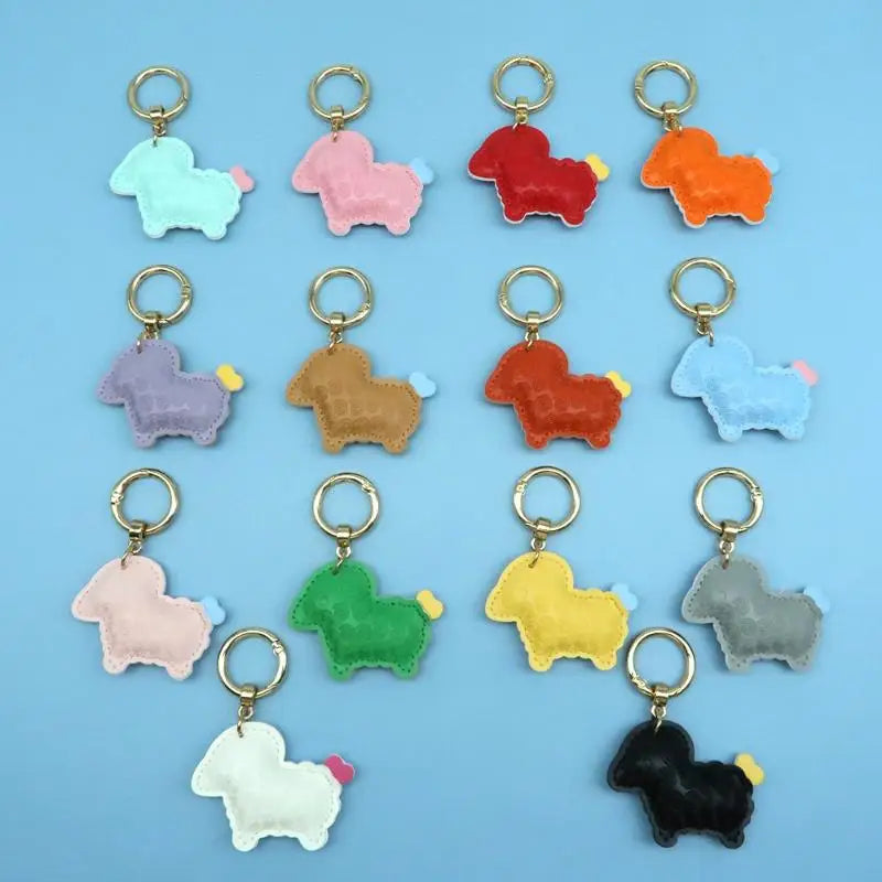 2027 Lunar New Year Goat: Pendant Durable PU Sheep Keychain Bag Decor Gift Friends