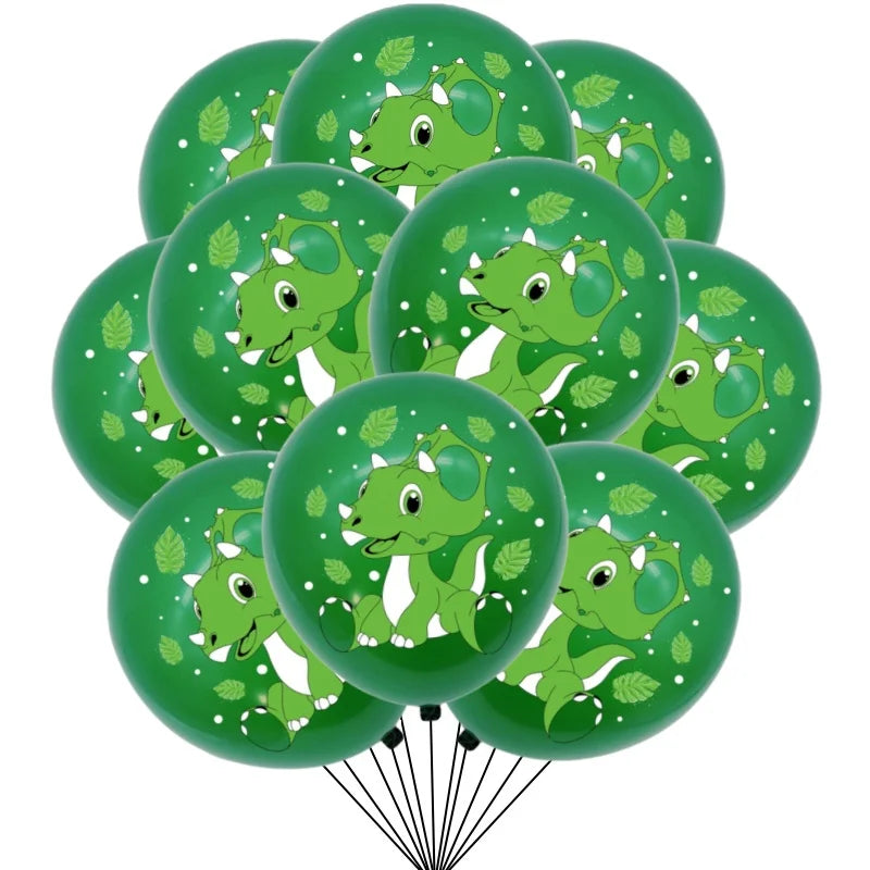 Dinosaur Balloons Happy Birthday Party Decorations Kids Boy Baby Shower Dinosaur Balloons Jungle Safari Birthday Balon Supplies
