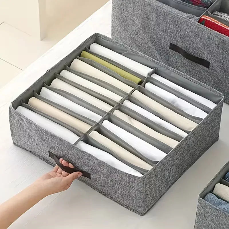 Wardrobe Clothes Storage Organizer Sweater T-Shirt Storage Box Thickened Pants Storage Box Underwear Socks Organizer For Home