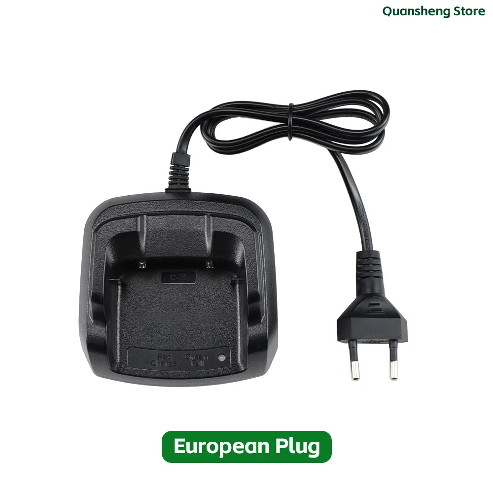 Quansheng Charger Base Original Walkie Talkie Power Adapter UV K5 8 K6 5R Plus C51 BPK5 Battery Desktop Charger Dock Replacement