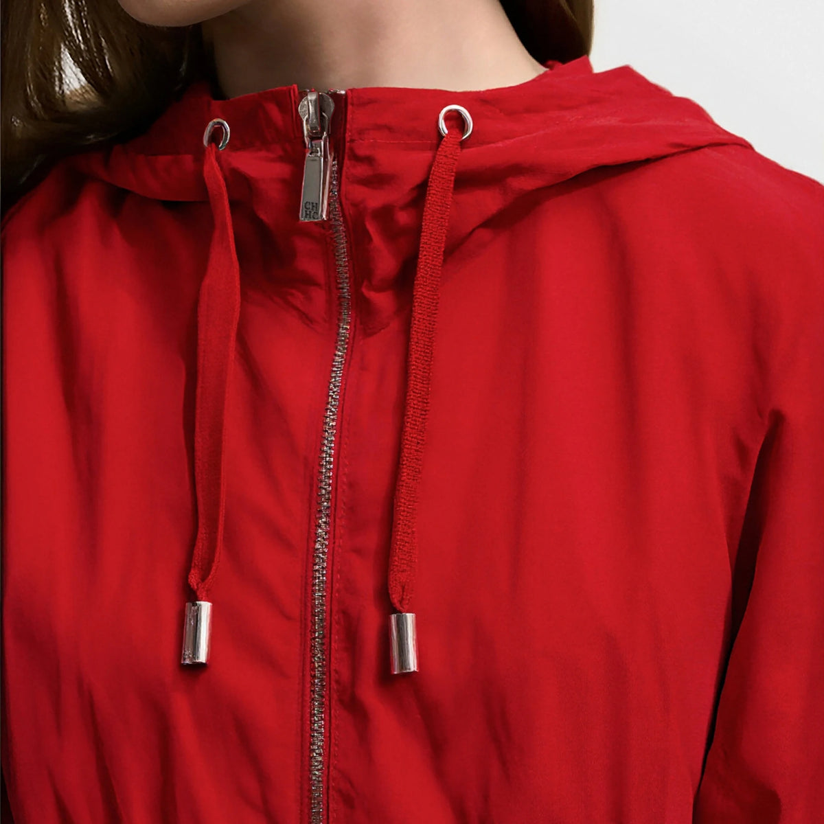 CHCH Women's Jacket Fashion Spring Autumn Outdoor Windproof Ladies Stormtrooper Jacket Drawstring Waist Design Female Thin Coat