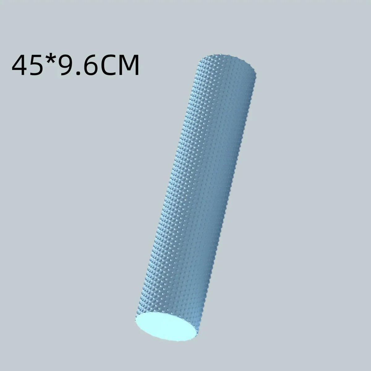 Round EVA Foam Yoga Roller, 9.6cm × 45cm Massage Foam Roller for Pilates Home Fitness Workout