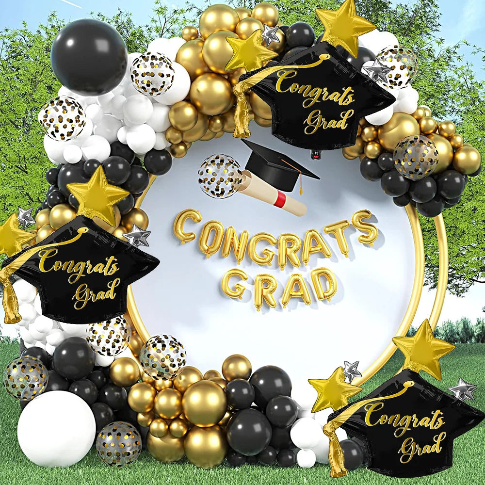 3-Pack Graduation Season Tomorrow's Star Balloon Set, Graduation Party Graduation Ceremony Graduation Season Decoration Graduation Gift, Tomorrow's Star Aluminum Film Balloons
