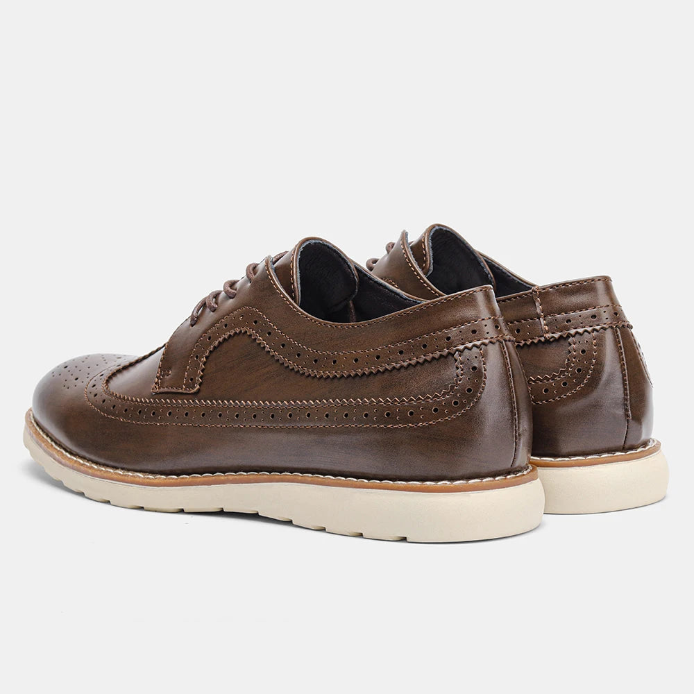 Men's 2026 Fashion Leather Shoes Brand Comfortable Luxury Footwear Trendy Elegant Men's Footwear