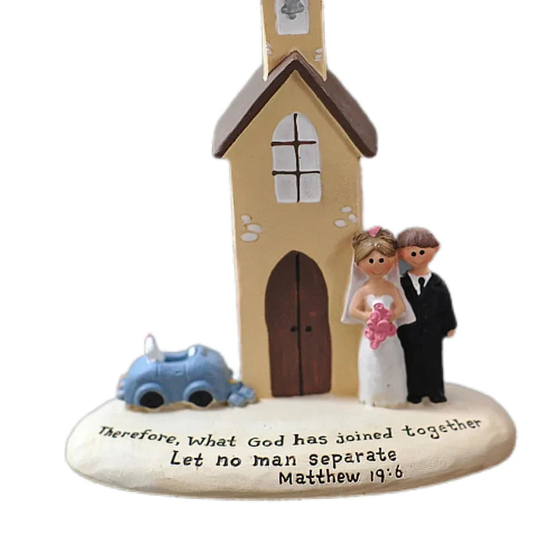 Wedding Anniversary Ornaments Resin Bride Groom Porch TV Cabinet Desktop Bedroom Decoration Creative Church Wedding Craft Gift