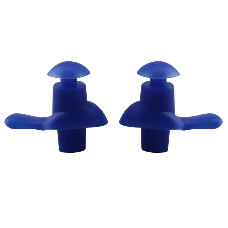 1 Pair Waterproof Silicone Earplugs - Soft Portable Swimming Accessories with Delicate Texture