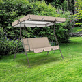 Patio Swing Canopy Replacement, 3 Seater Garden Swing Seat Canopy Cover for Indoor Outdoor Canopy Furniture