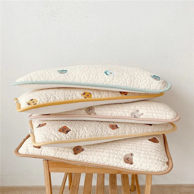 Cute Baby Pillow Cartoon Breathable Children's Pillow for Infant Boys Girls Newborn Bedding Head Protector Baby Room Items