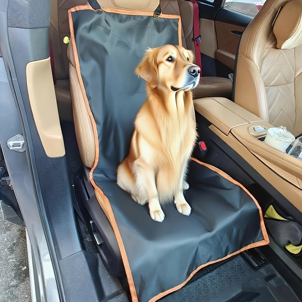 Pet Travel Accessory Anti-Scratch Waterproof Leather Rear Seat Protector Mat Dirt Resistant For Dogs Cats Car Interior