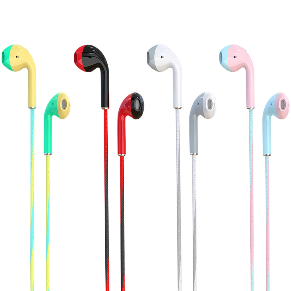 3.5mm Wired Headphones With Bass Earbuds Stereo Earphone Music Sport Gaming Headset With mic For Phone  MP3/MP4