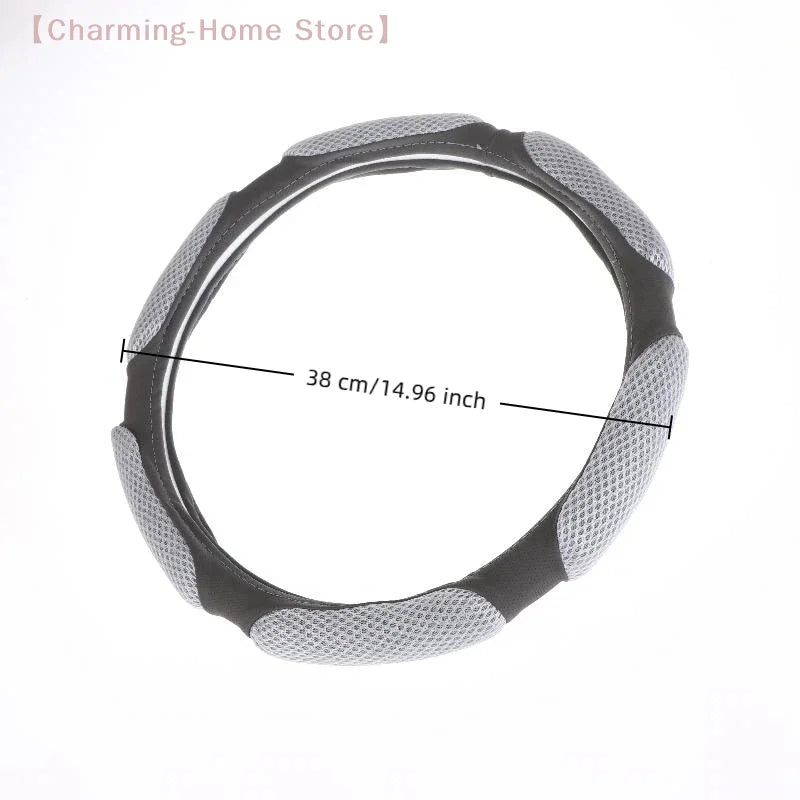 【M】Steering Wheel Cover Suitable For 38cm Diameter Car Accessories Interior Steering Wheel Protective Decoration Universal