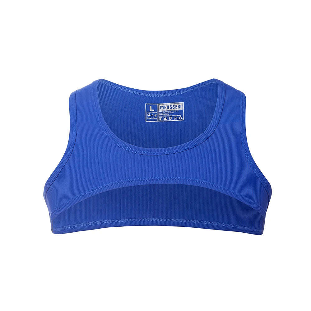 Men Tank Tops Tight and HighElasticity  CROP TOP Tank Top Men  Gym Tank Top Men BodyBuilding Gym Clothing