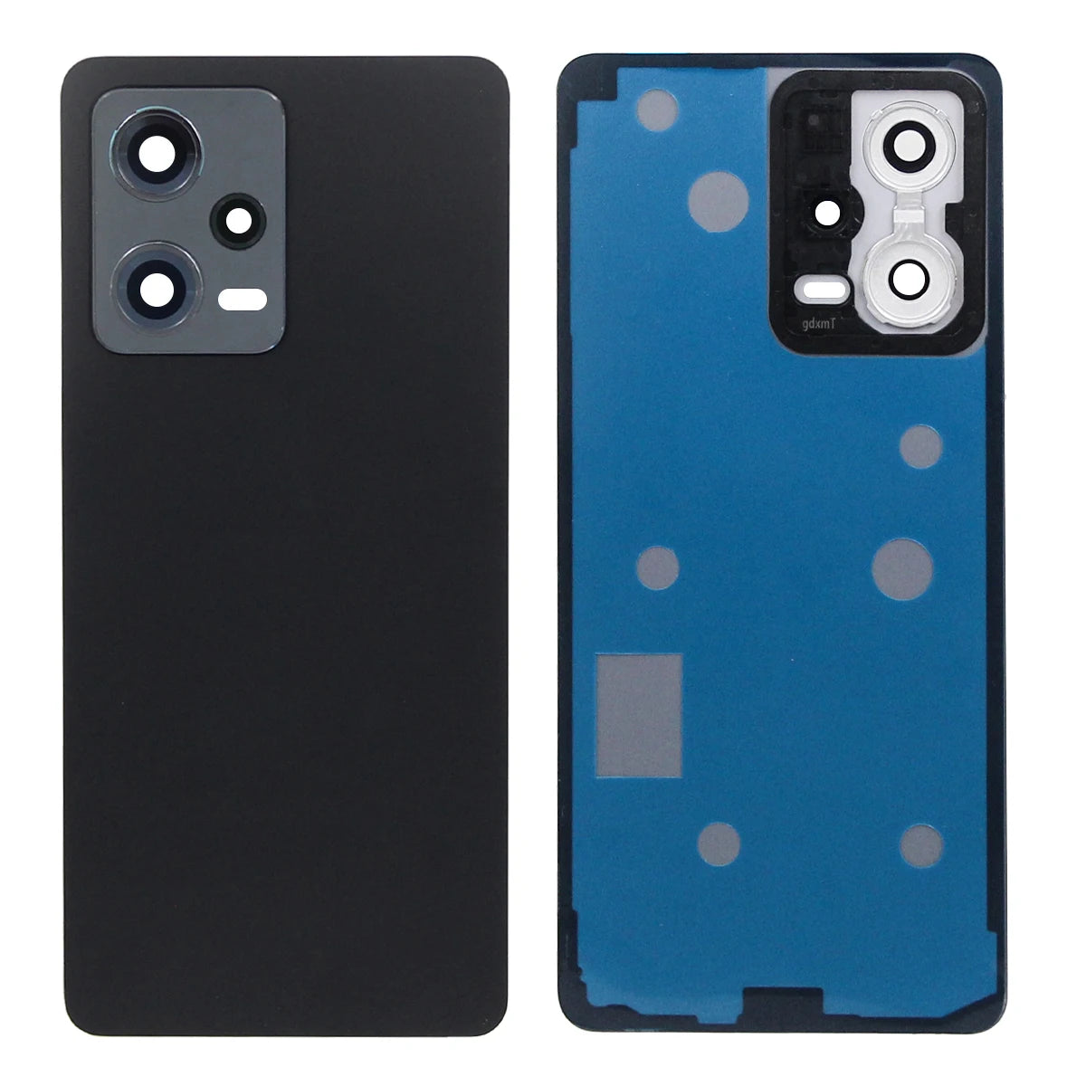 For Xiaomi Redmi Note 12 Pro 5G Back Glass Cover Housing Battery Rear Case Phone Lid Replacement with Camera Frame Lens