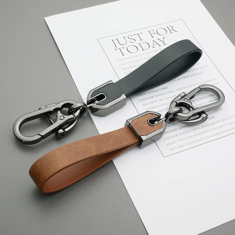 Custom Text Keychain Personalized Text Key Ring Gift For Men Women PU Leather Laser Engraving Customized Name Car Key Chain