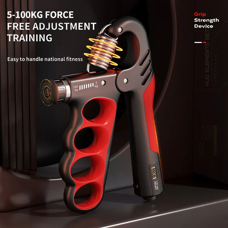 Electronic Count-Based Grip Strength Trainer Arm Strength Fitness Device Rehabilitation Training Exercise Equipment