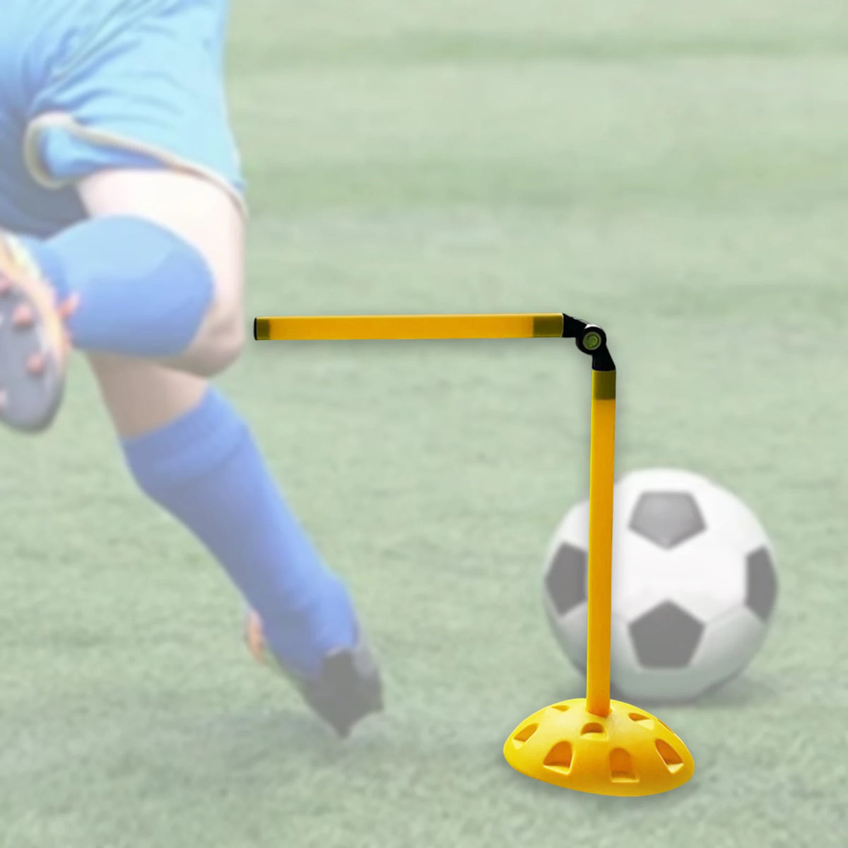 Football Agility Training Poles Speed and Agility Training Equipment Folding Soccer Agility Pole Set for Competition Practice