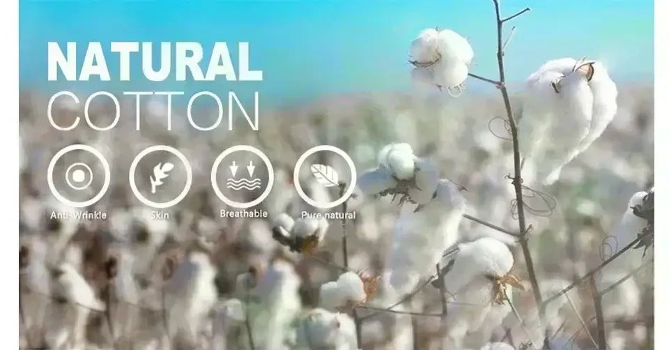 Camiseta deportiva de verano unisex que presenta capullos de algodón blancos que crecen en tallos en un campo, destacando el material de algodón natural para una ropa deportiva transpirable.